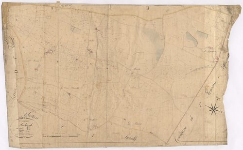 Ambierle - 1712VT1_9 - Section C 2 (Les Georges) : plan levé par Victor Caillot à l'échelle 1:2500. [1828]