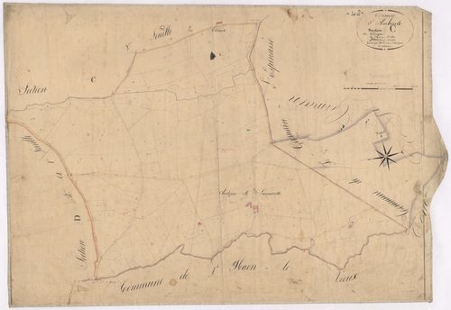 Ambierle - 1712VT1_8 - Section C 1 (Les Georges) : plan levé par Victor Caillot à l'échelle 1:2500. [1828]