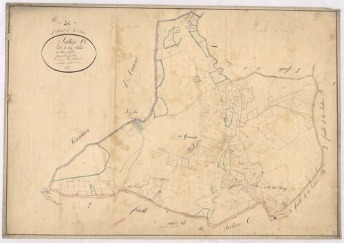 Amions - 1712VT36_10 - Section A 1 (Chez Palais) : plan levé par Fenouillet aîné à l'échelle 1:10000. 1825