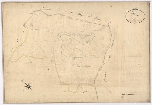 Arcon - 1712VT2_2 - Section A 2 (Le Bourg) : plan levé par Fenouillet aîné à l'échelle 1:2500. [1823-1834]