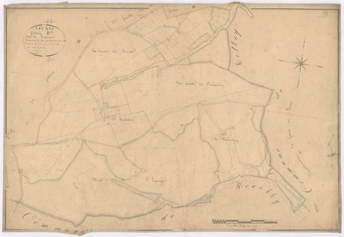 Arçon - 1712VT42_24 - Section B 4 (Tupinier) : plan levé par Goubault à l'échelle 1:2500. 1831