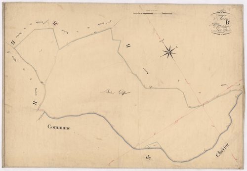 Arcon - 1712VT2_10 - Section B 5 (La Magdeleine) : plan levé par Fenouillet jeune à l'échelle 1:2500. [1823-1834]