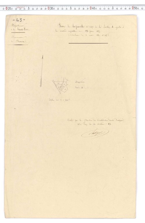 Beaune-sur-Arzon - Section A 3, feuille 3