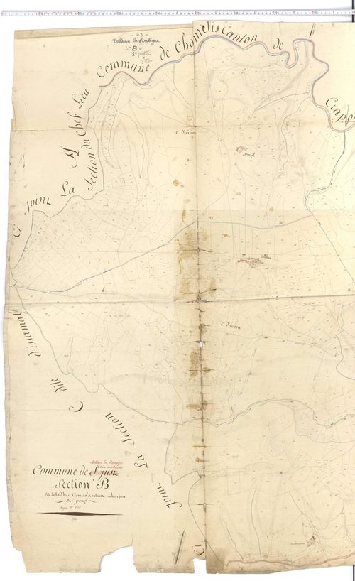 Bellevue-la-Montagne - Section B 1, feuille 1