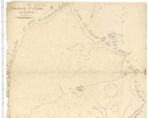 Bellevue-la-Montagne - Section C u, feuille 1