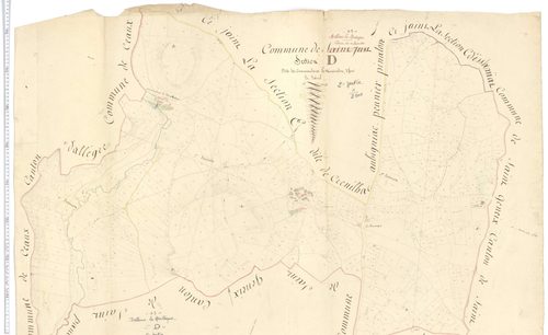 Bellevue-la-Montagne - Section D 1, feuille 1