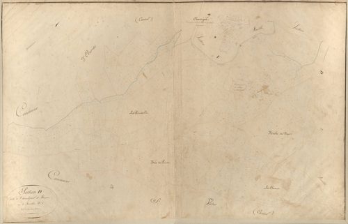 Blesle - Section D, feuille 1, dite de Chantejail et Plagne.