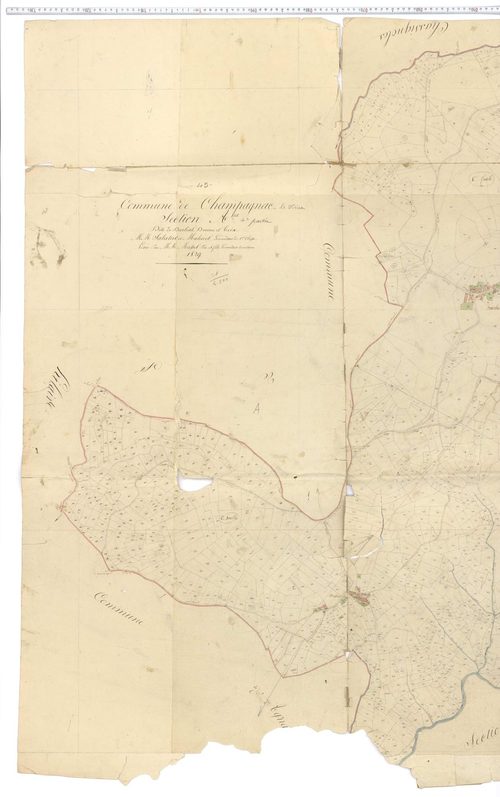 Champagnac-le-Vieux - Section A u, feuille 1