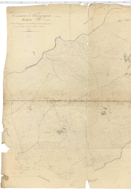 Champagnac-le-Vieux - Section B u, feuille 1