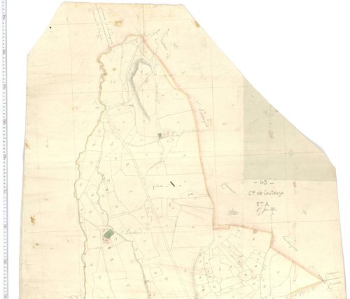 Couteuges - Sections A et B, feuille 1