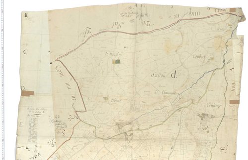 Couteuges - Sections S et D, feuille 1