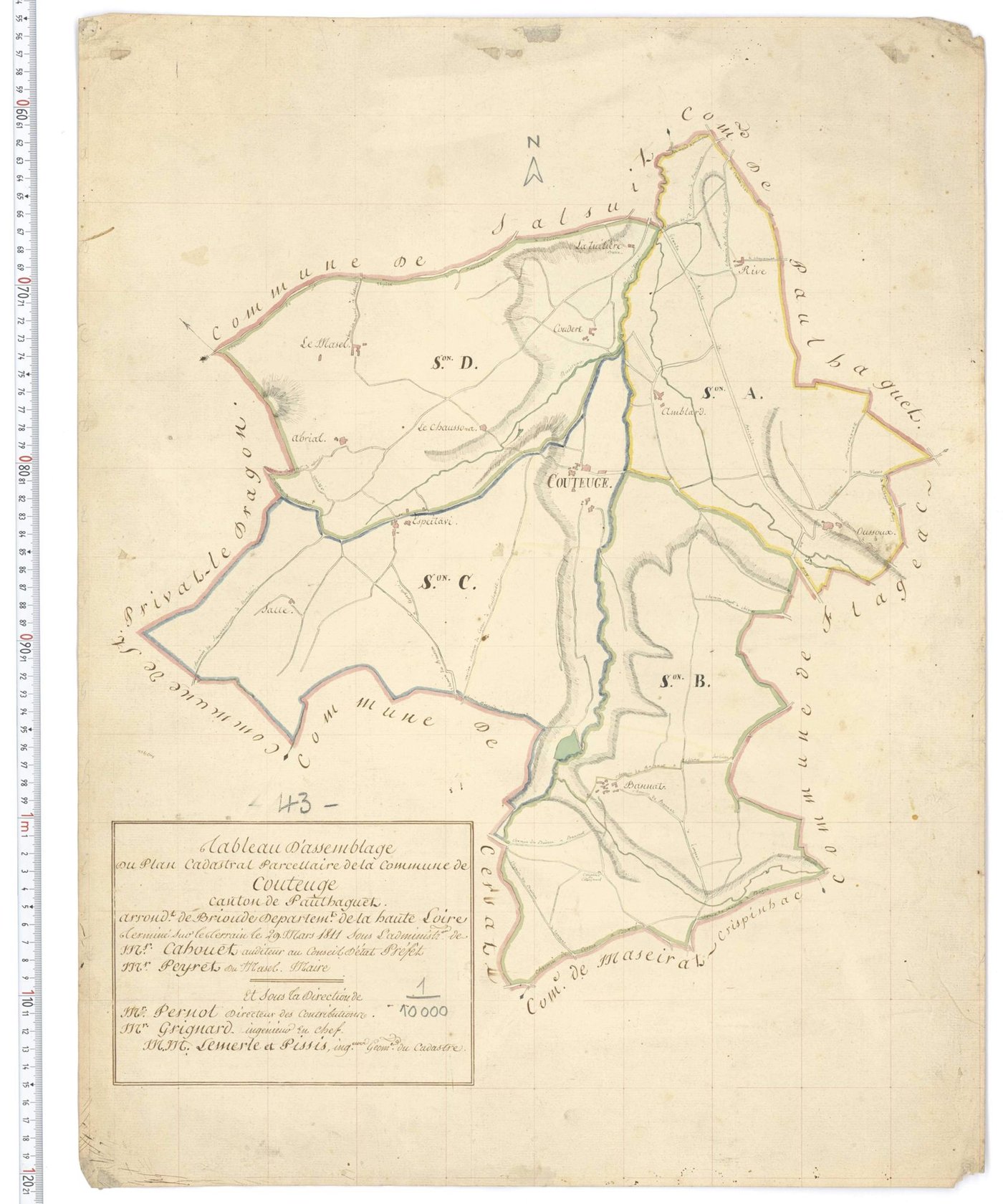 Couteuges - Tableau d'assemblage