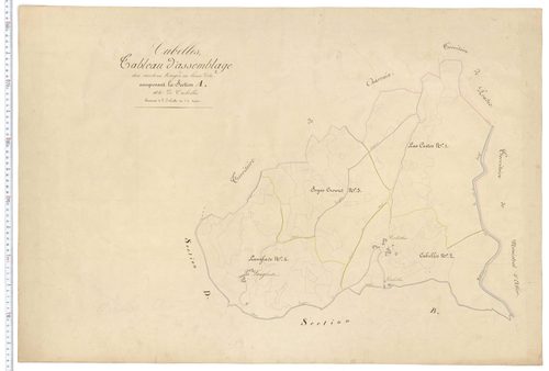 Cubelles - Tableau d'assemblage section A