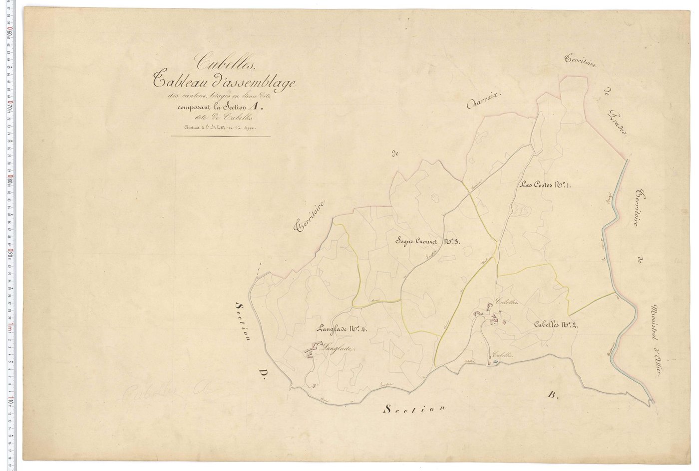 Cubelles - Tableau d'assemblage section A