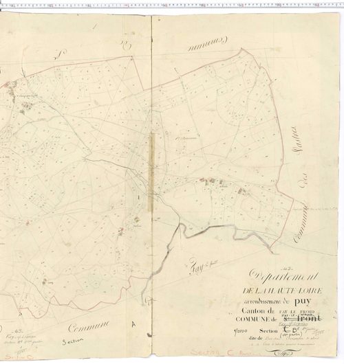 Fay-sur-Lignon - Section B 1, feuille 2
