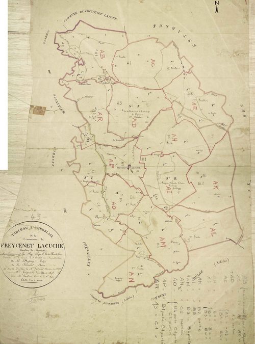Freycenet-la-Cuche - Tableau d'assemblage