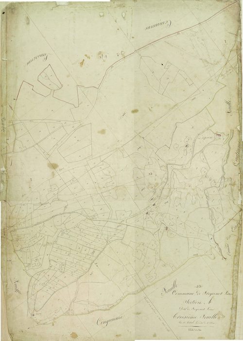 Freycenet-la-Tour - Section A, feuille 3