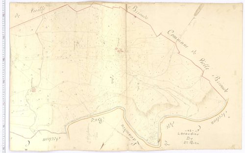 Lavaudieu - Section D u, feuille 2