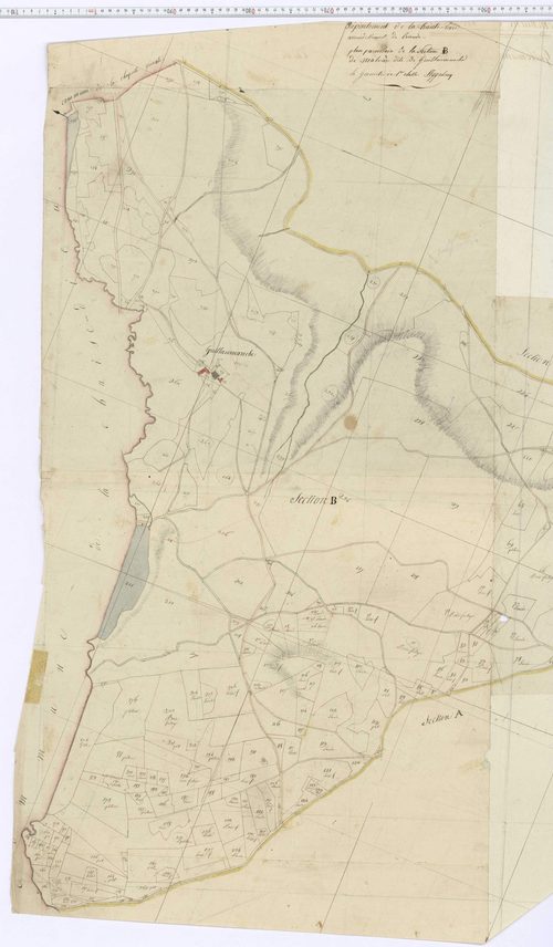 Malvières - Section B u, feuille 1