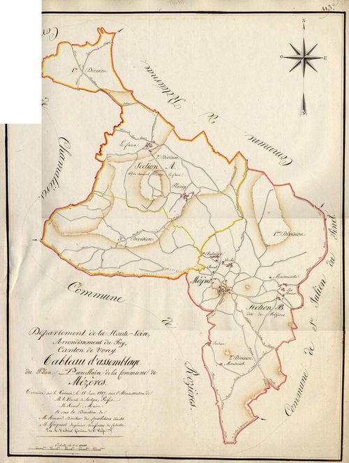 Mézères - Tableau d'assemblage