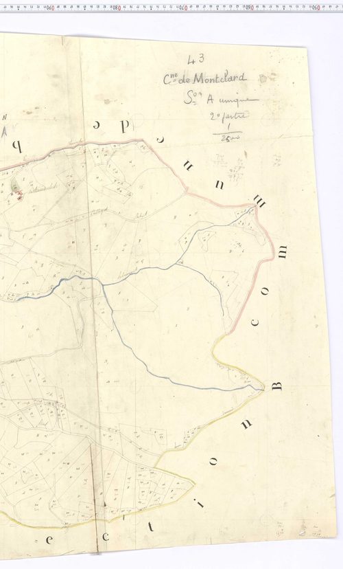 Montclard - Section A u, feuille 3