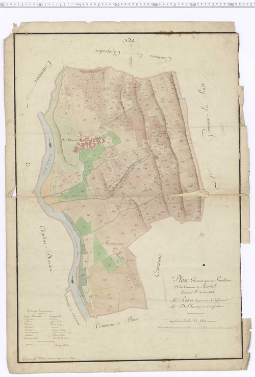 Le Monteil - Plan géométrique parcellaire