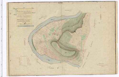 Le Monteil - Plan géométrique parcellaire, section dite de la Durianne