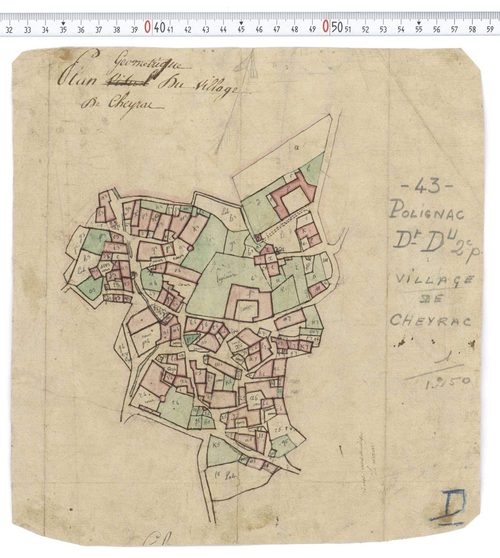 Polignac - Section D u2, feuille 2