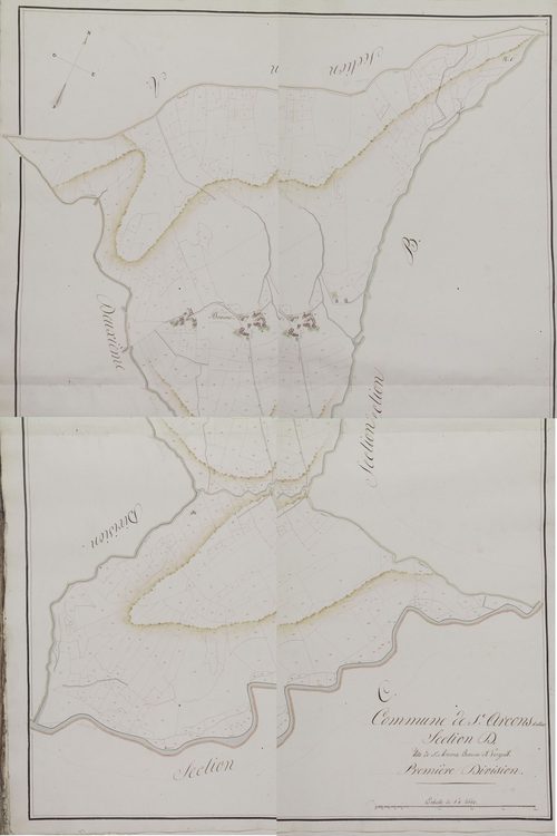 Saint-Arcons-d'Allier - Section D, première division