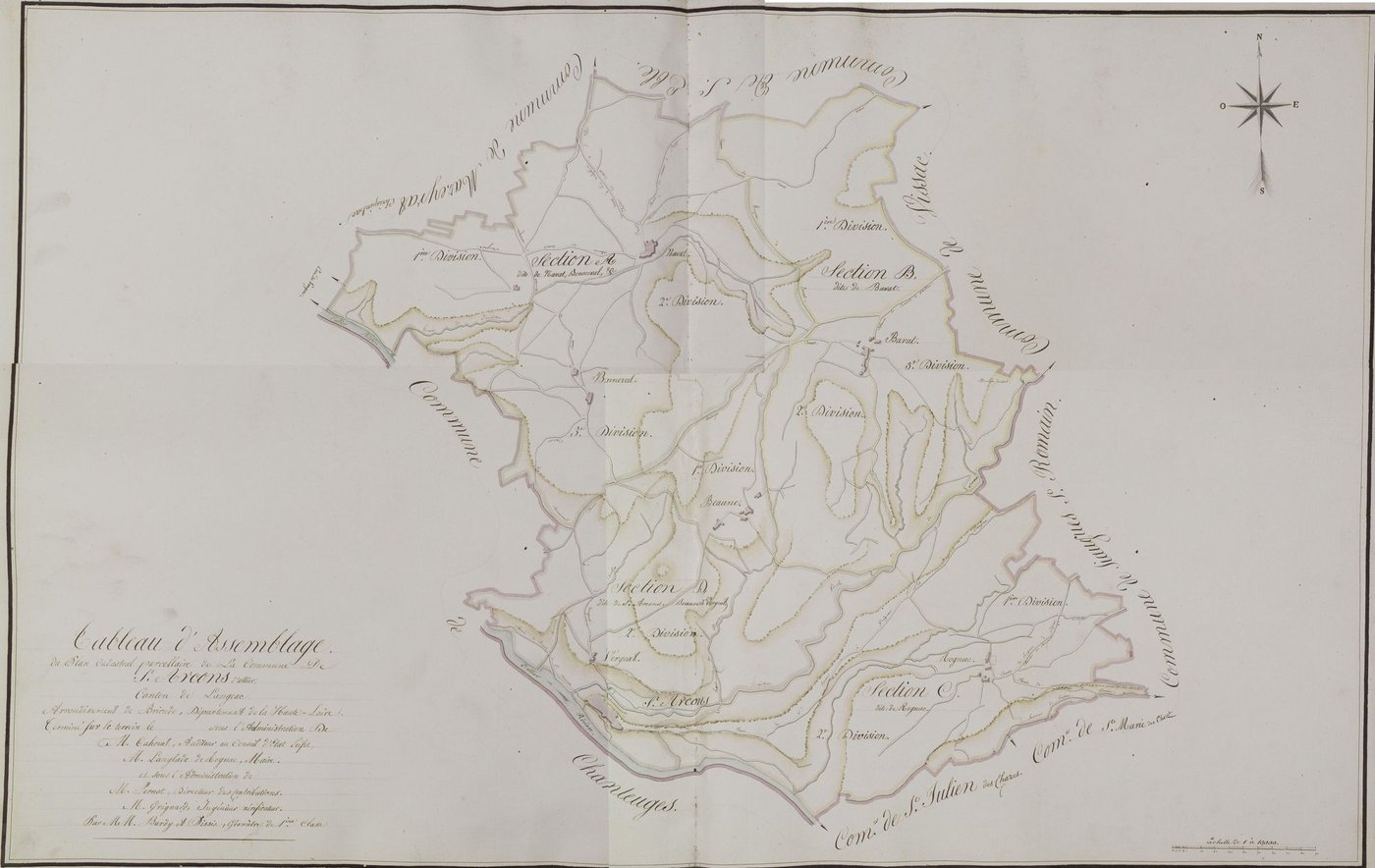 Saint-Arcons-d'Allier - Tableau d'assemblage