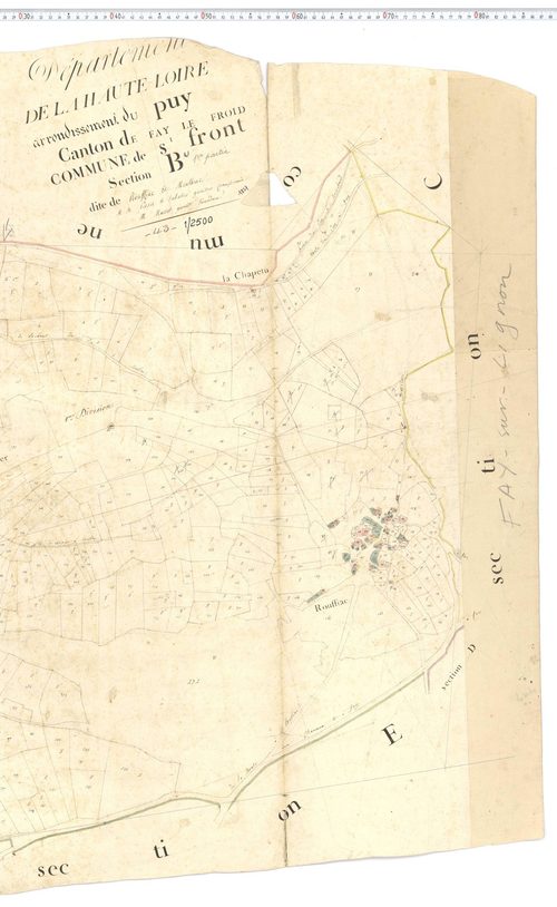 Saint-Front - Section B u1, feuille 2