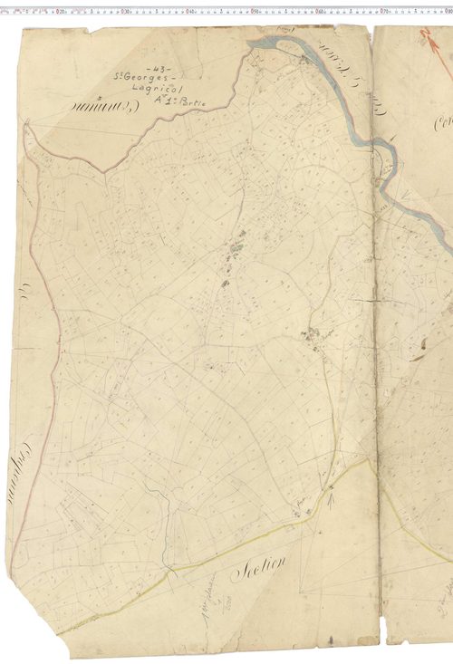 Saint-Georges-Lagricol - Section A u2, feuille 1