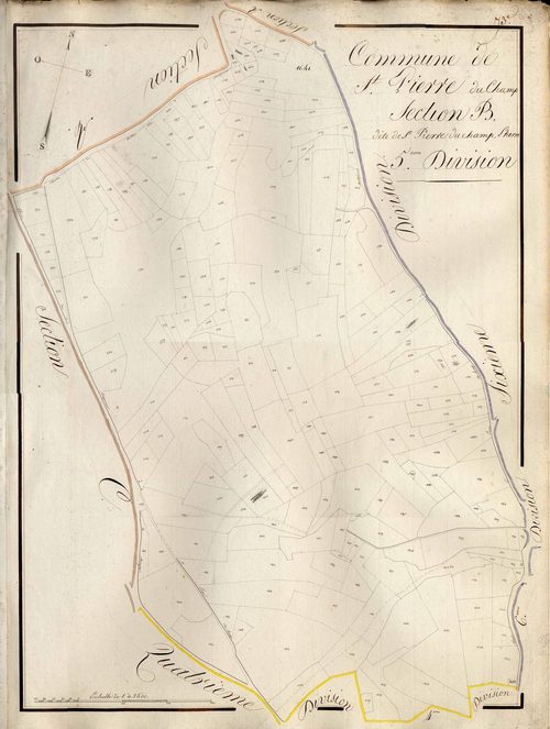 Saint-Pierre-du-Champ - Section B, cinquième division