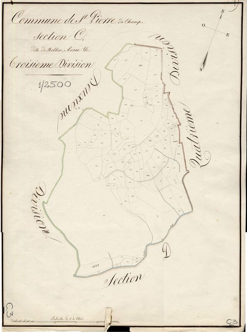 Saint-Pierre-du-Champ - Section C, troisième division