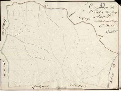 Saint-Pierre-du-Champ - Section D, première division