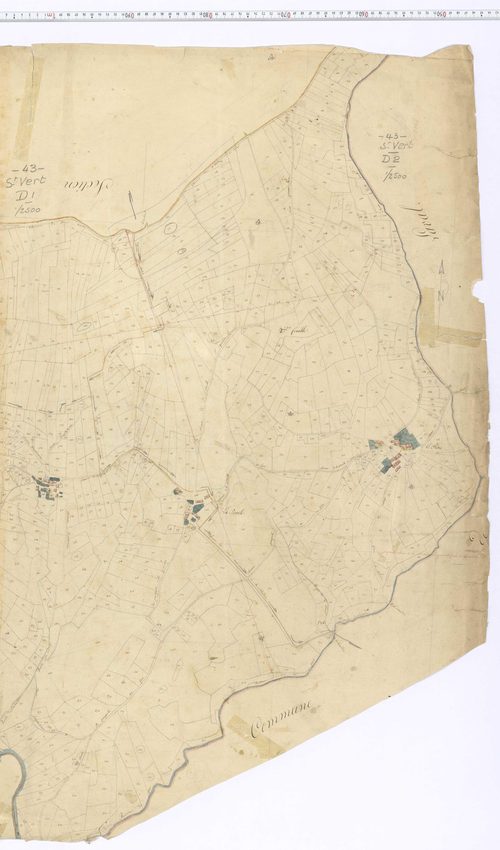 Saint-Vert - Section D 3, feuille 2