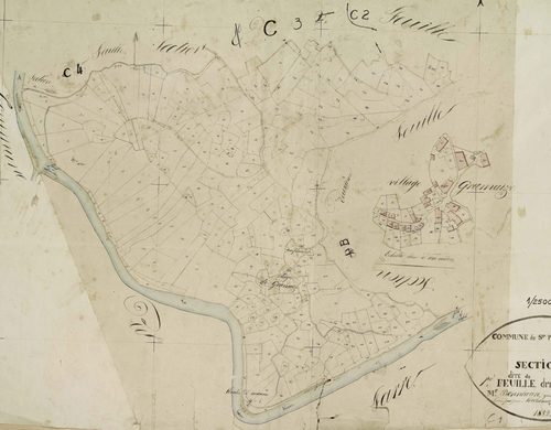 Salettes - Section C, feuille 1