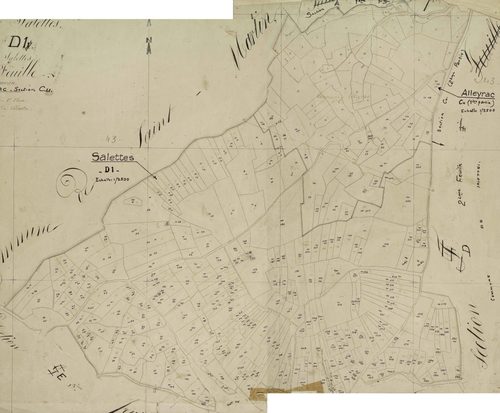 Salettes - Section D, feuille 1