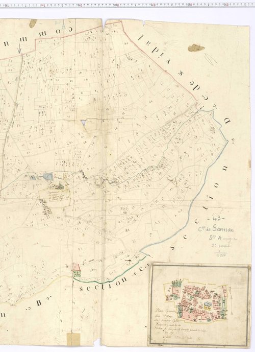 Sanssac-l'Église - Section A 1, feuille 2