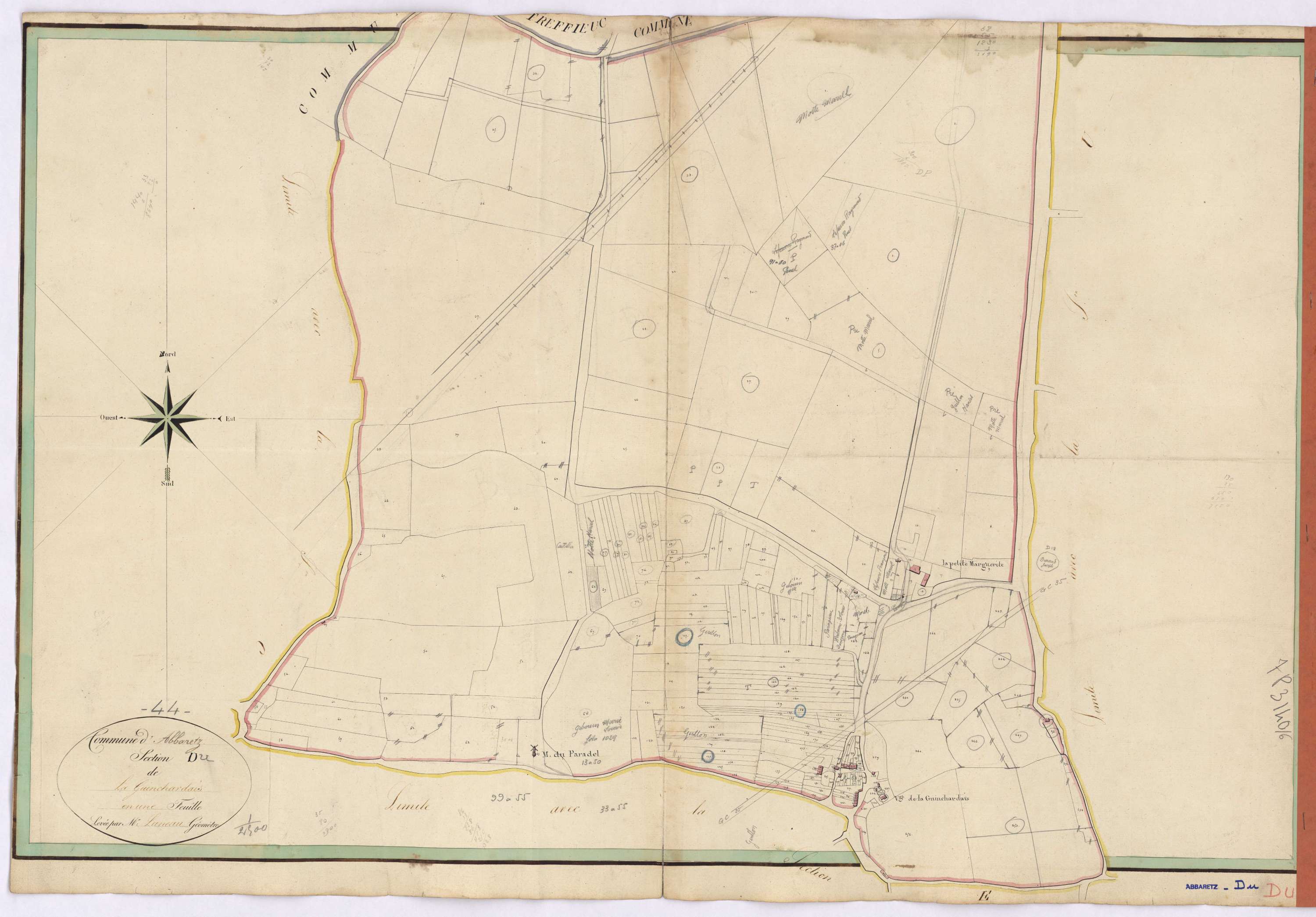 Abbaretz - Section D Guinchardais (section de La)