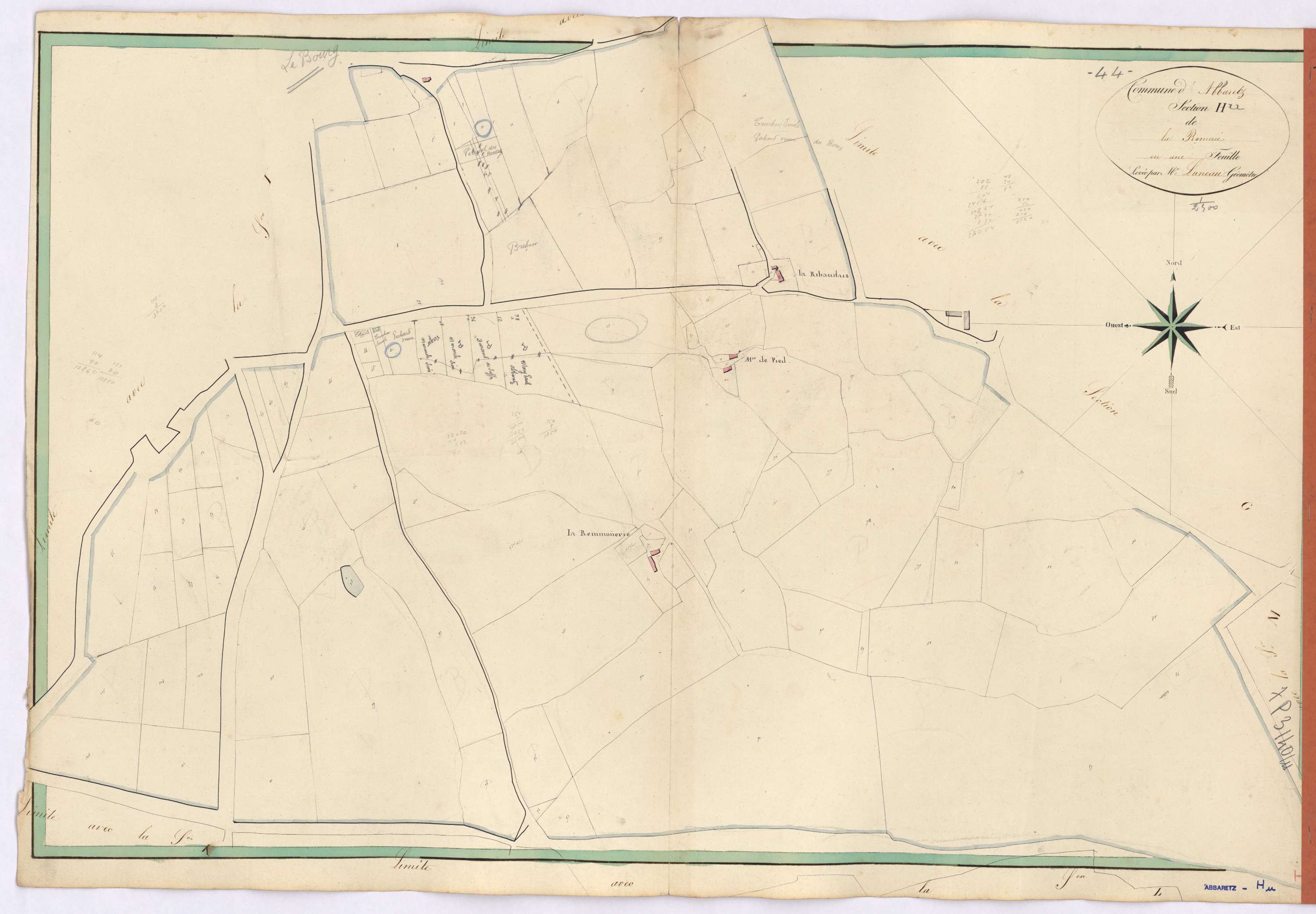 Abbaretz - Section H Romerie (section de La)