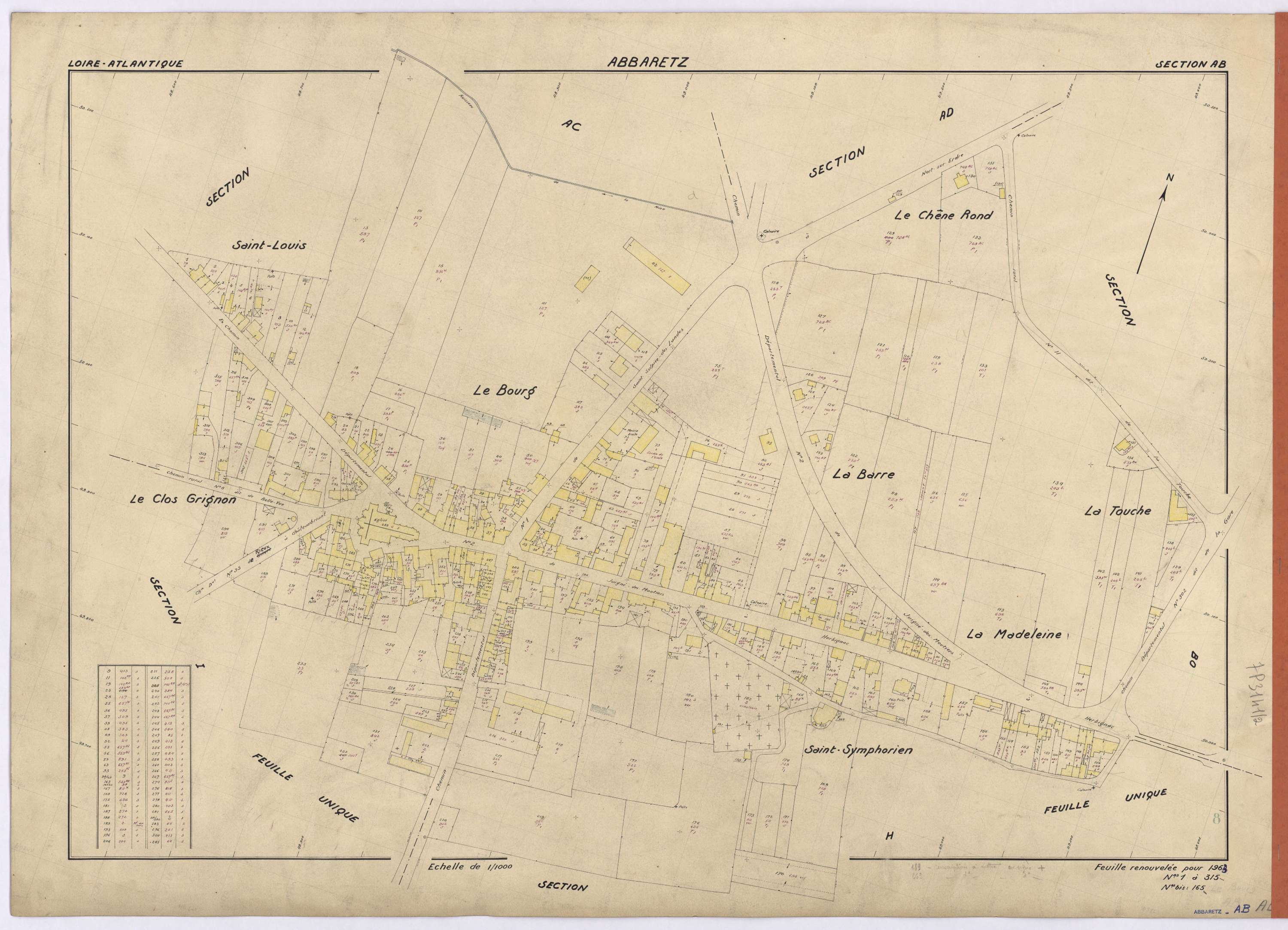 Abbaretz - Section AB 1-315