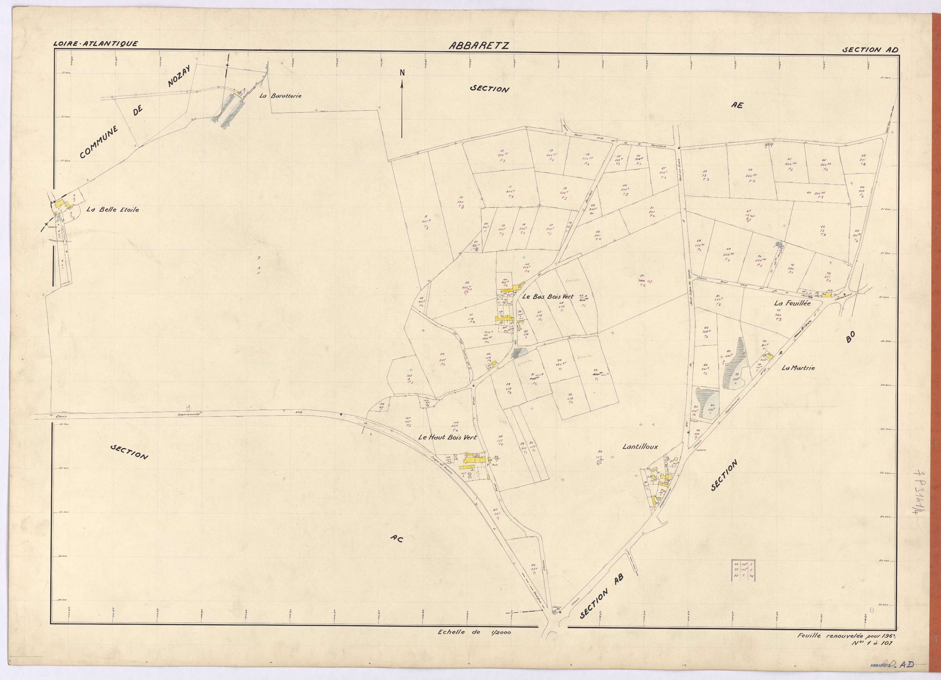 Abbaretz - Section AD 1-107