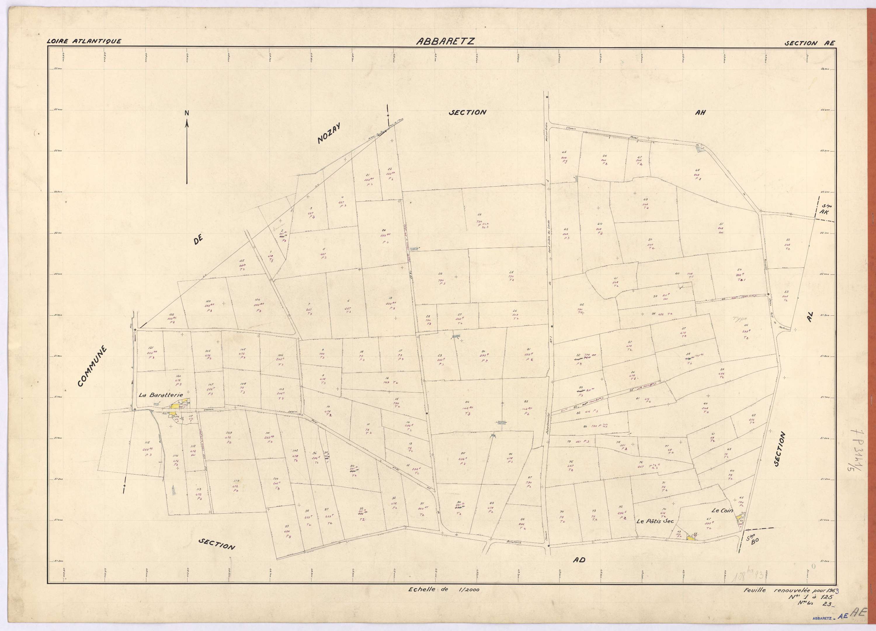 Abbaretz - Section AE 1-125