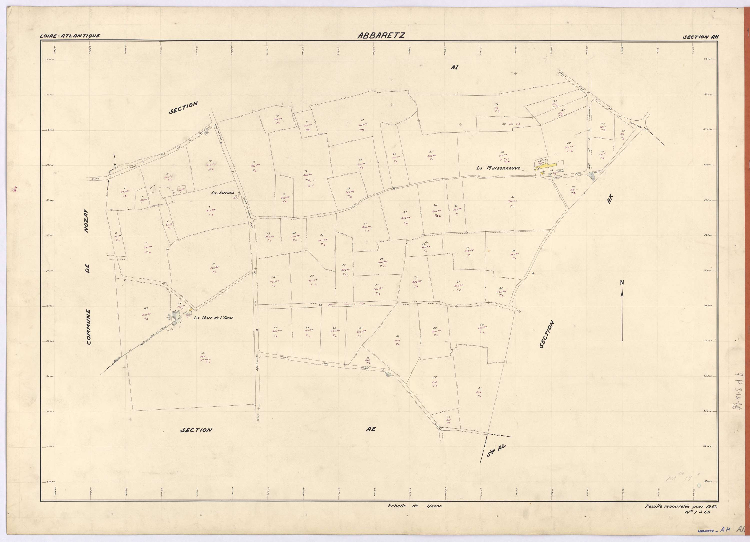 Abbaretz - Section AH 1- 69