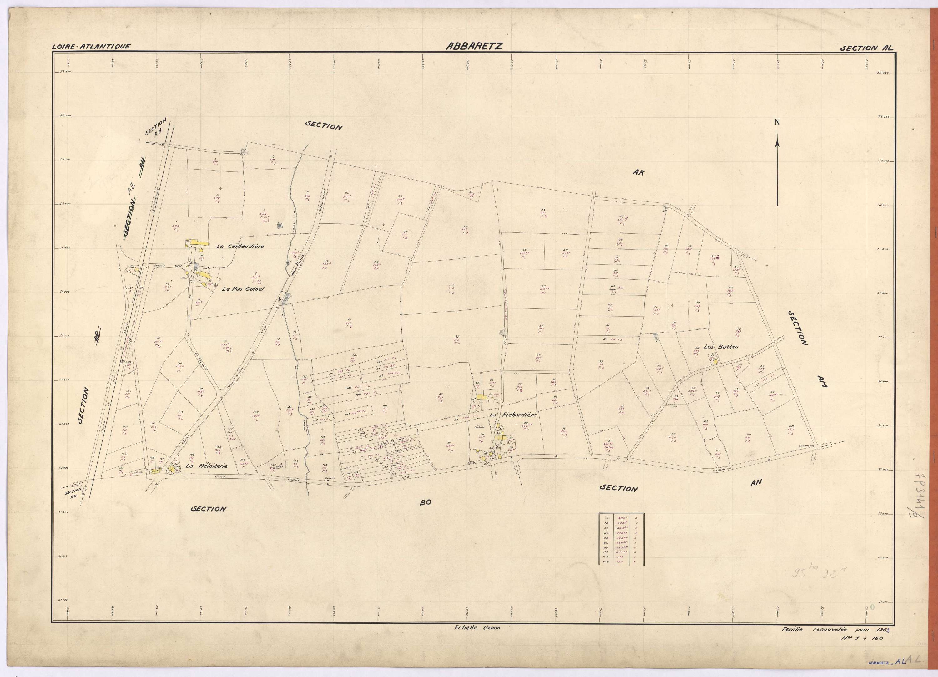 Abbaretz - Section AL 1-160