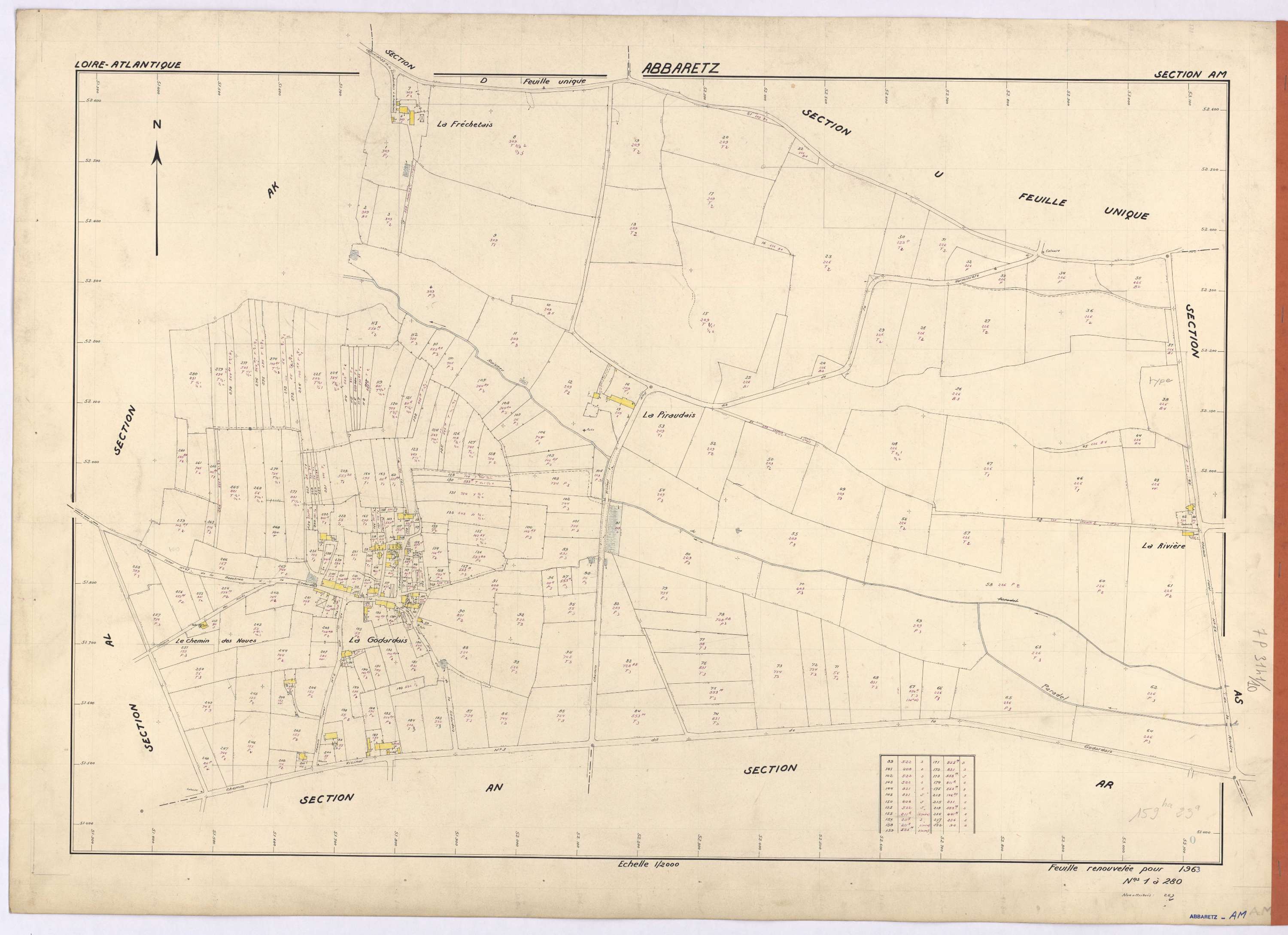 Abbaretz - Section AM 1-280