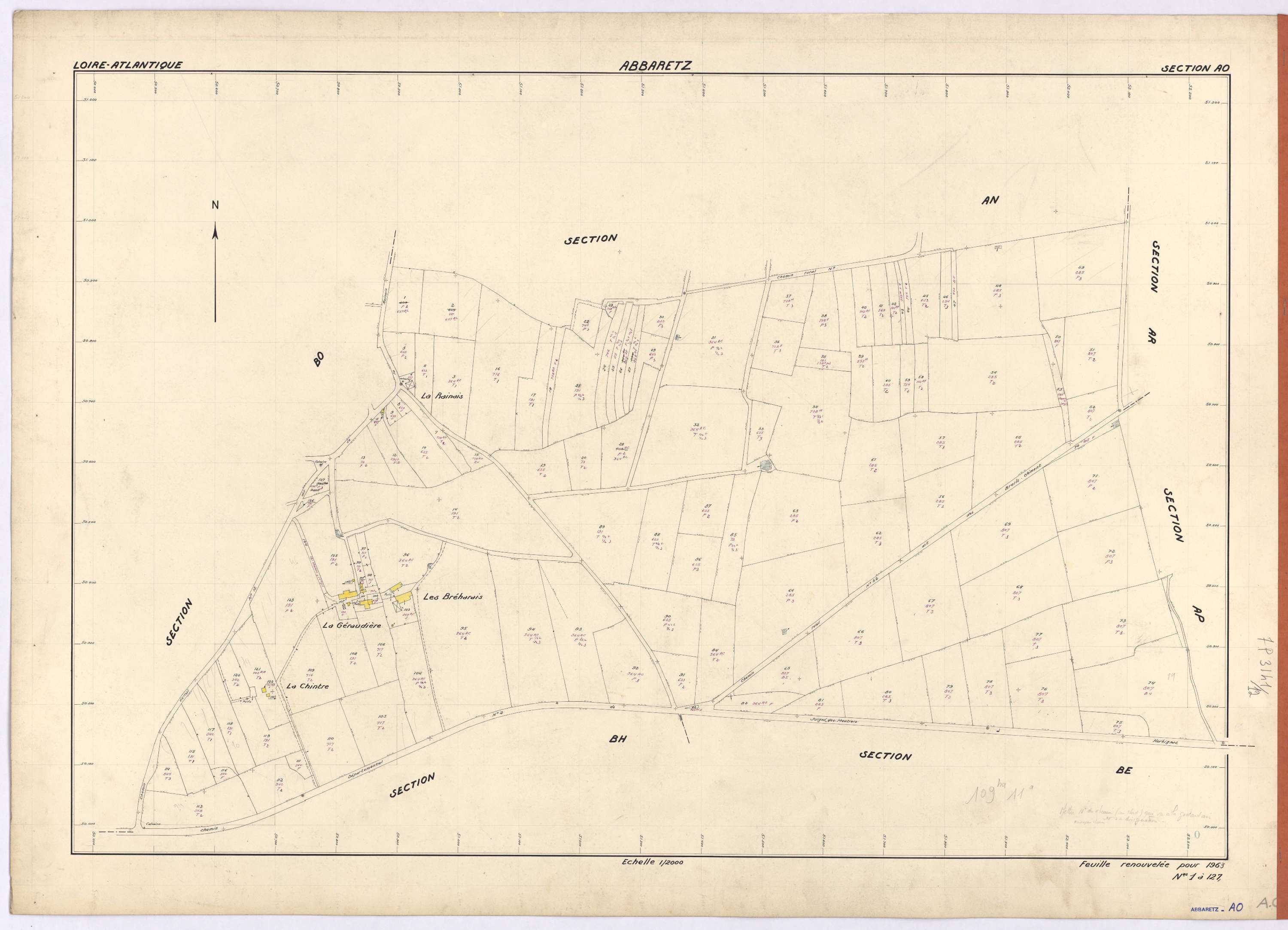 Abbaretz - Section AO 1-127