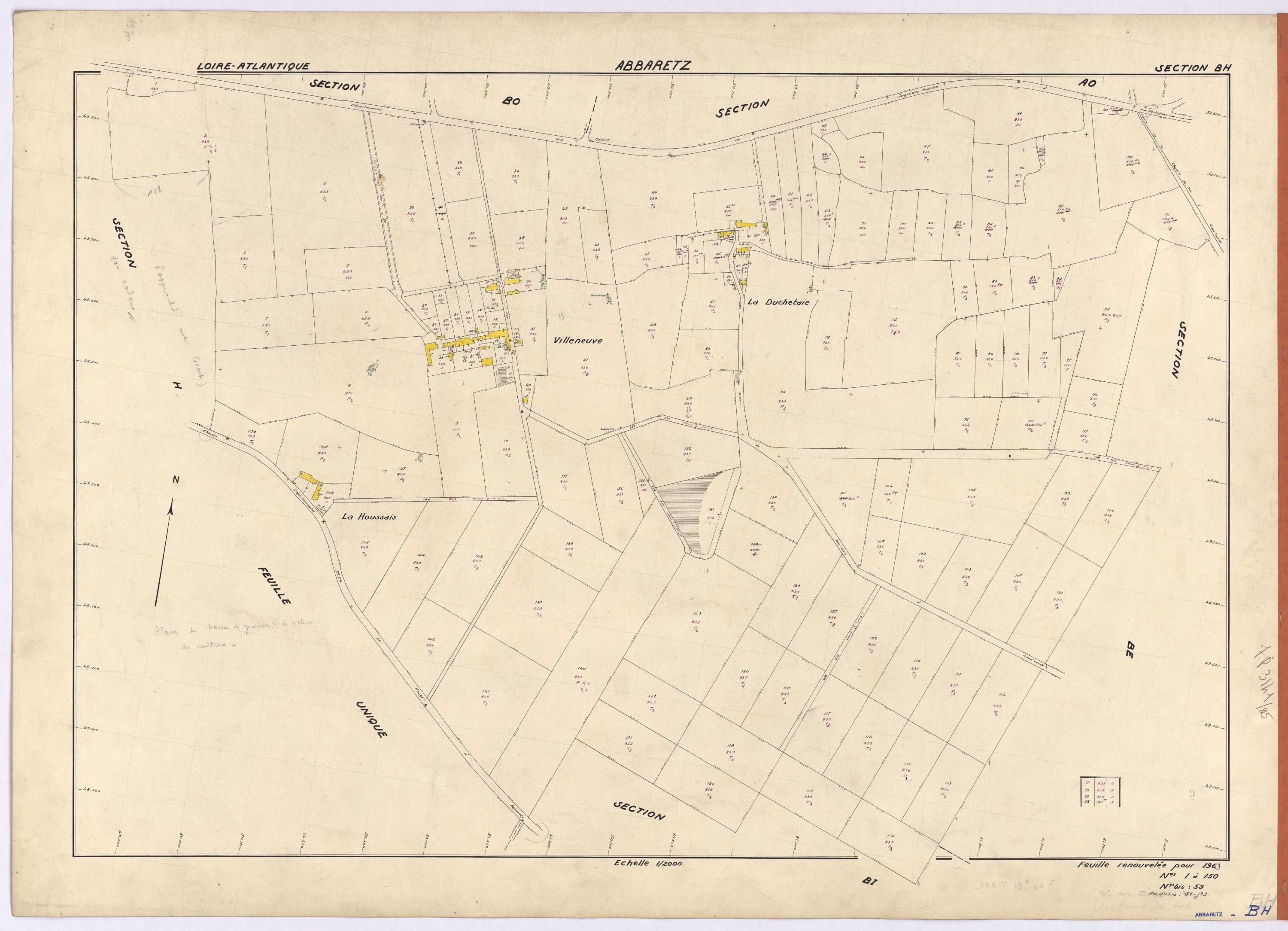 Abbaretz - Section BH 1-150