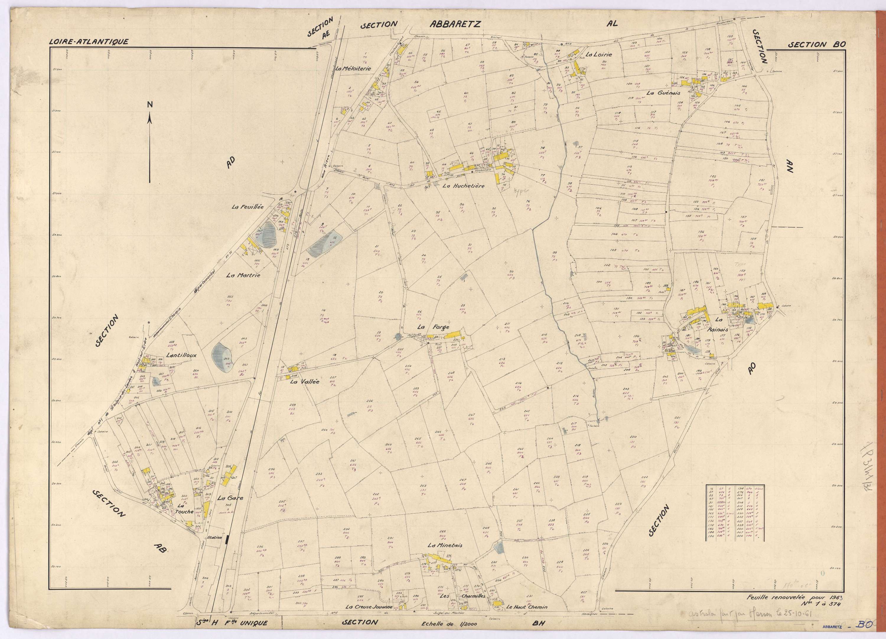 Abbaretz - Section BO 1-374